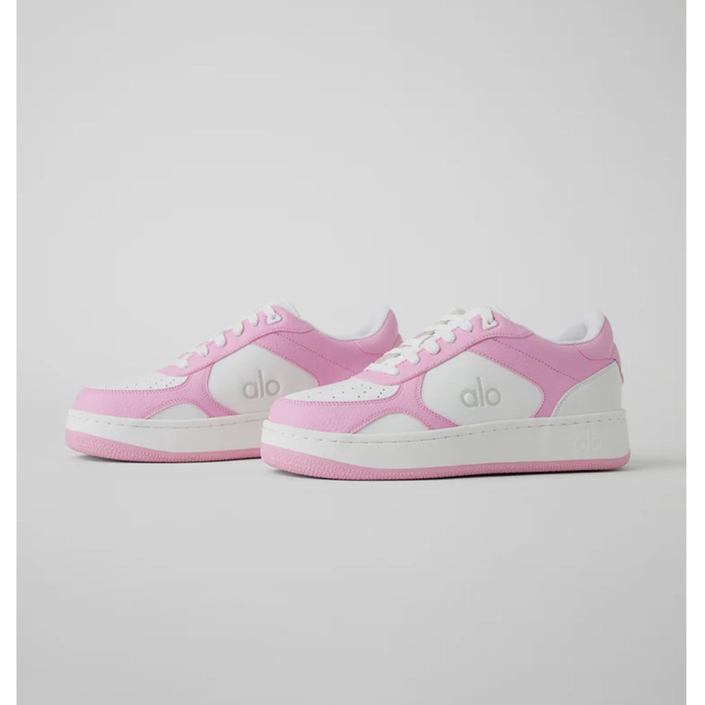 Alo Yoga Recovery Mode Sneaker Pink White size 7